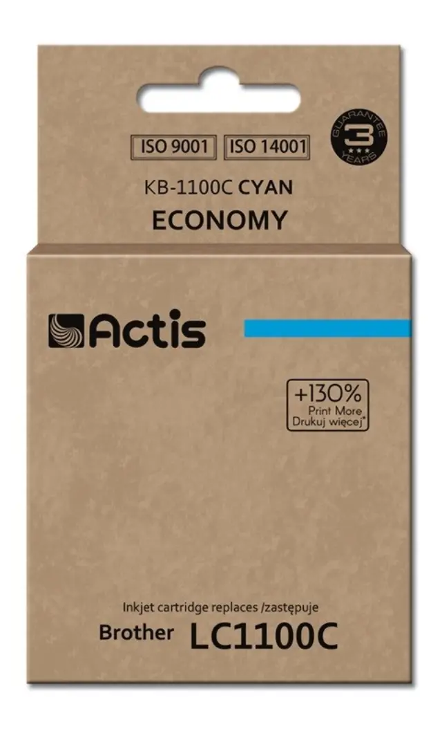 Actis KB-1100C Ink (replacement for Brother LC1100C -980C Standard 19 ml cyan)