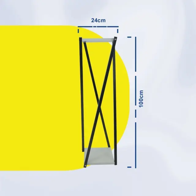 Μεταλλική Βάση για Φυτά 24x24x100cm 3