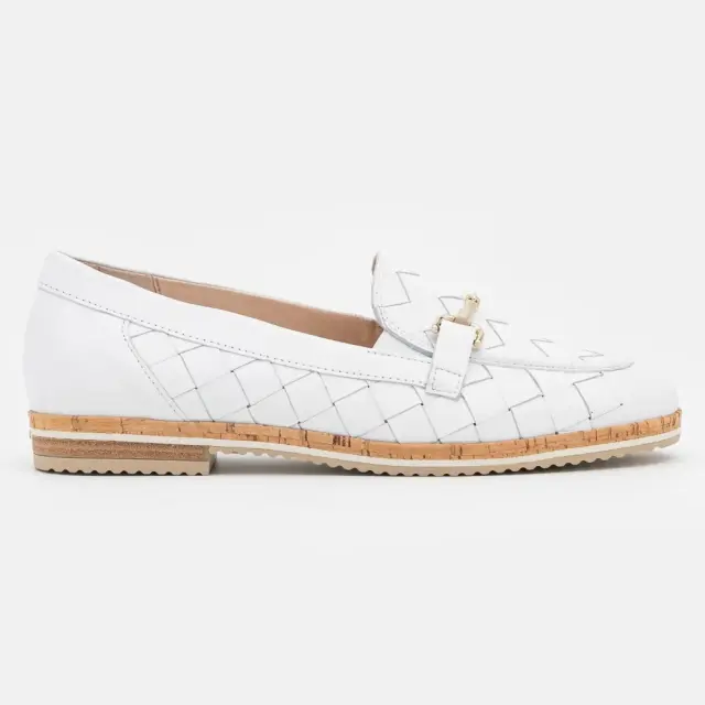Gabor Μοκασίνια-Loafers Γυναικείο δέρμα Άσπρο GAB/82064 50-WEISS - 40