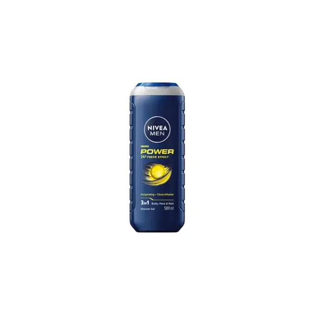 Nivea Men Power 24h Fresh Effect Invigorating & Citrus Infusion Shower Gel