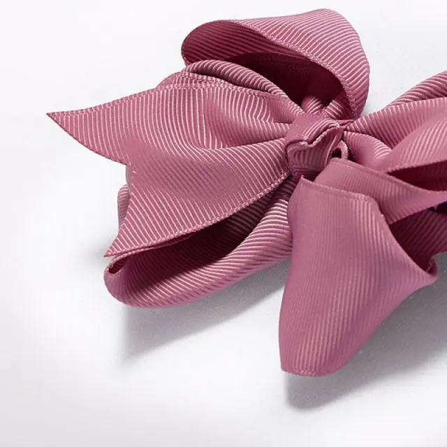 Mini 2 έως 10 ετών Τσιμπιδάκι διπλός φιόγκος ροζ - One Size 2