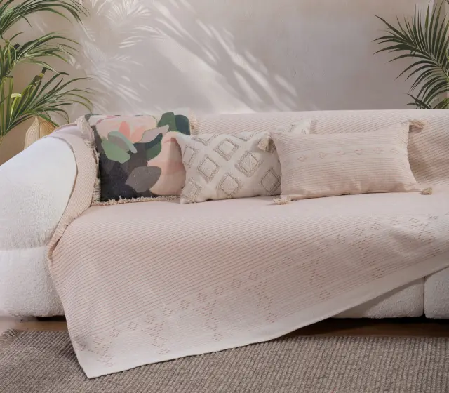ΡΙΧΤΑΡΙ ΠΟΛΥΘΡΟΝΑΣ RESAN 180Χ180 NEF-NEF HOMEWARE PEACH