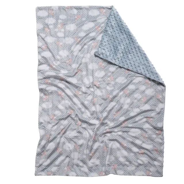 Κουβέρτα Αγκαλιάς 75x100 Fleece Relax Das Home 4903 Blue 100% Πολυέστερ 2
