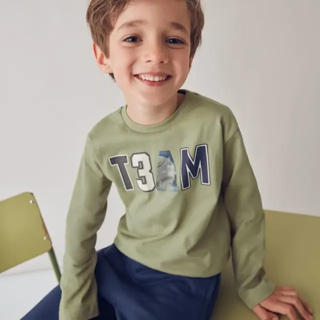 Mini 2 έως 10 ετών Μπλούζα φυστικί - 10Ε