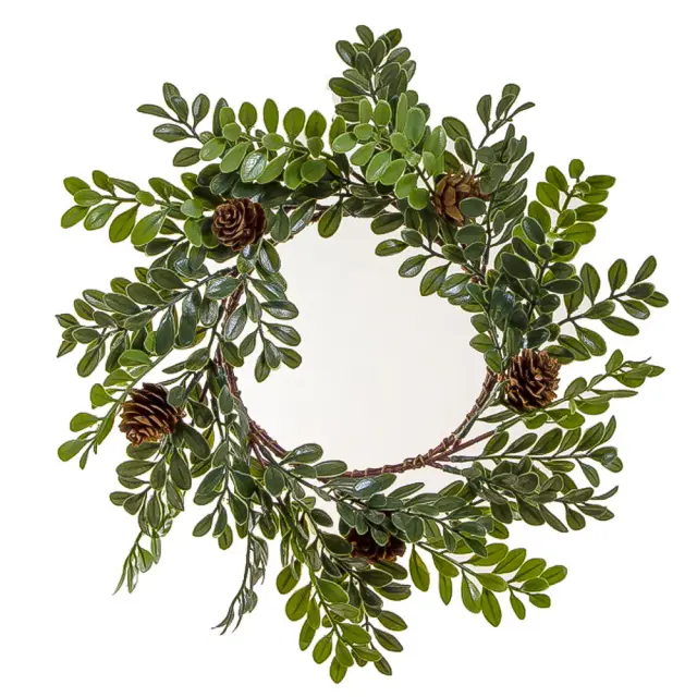Στεφάνι plastic με φύλλα buxus 30cm HomeGuru 23459