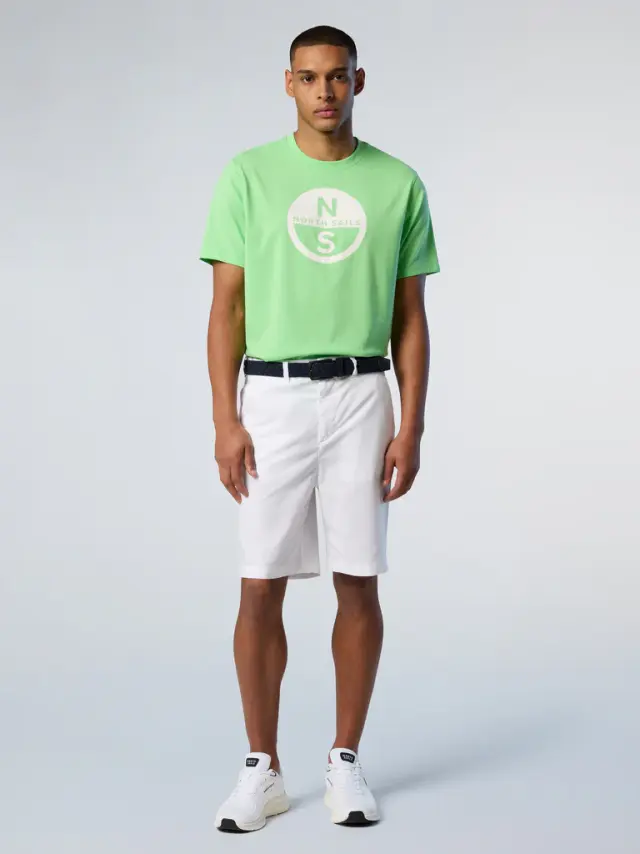 North Sails - Ανδρική Βερμούδα Freedom chino shorts 673146-000-0101 Λευκό 2