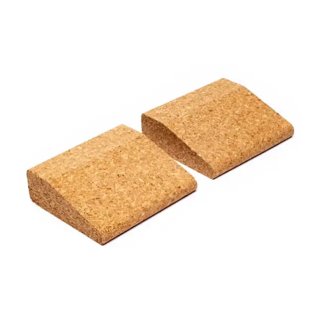 Σετ από 2 Μίνι Σφήνες Γιόγκα από Φελλό – Small Wedge Yoga Blocks Cork