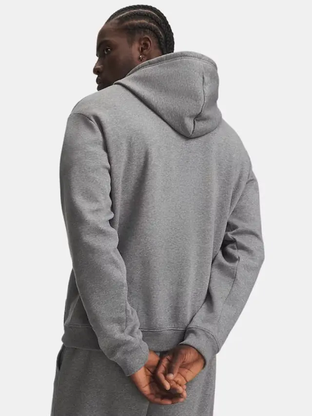 Under Armour Men's Rival Fleece Hoodie Γκρι 6013448-025 (Under Armour) - Small 2