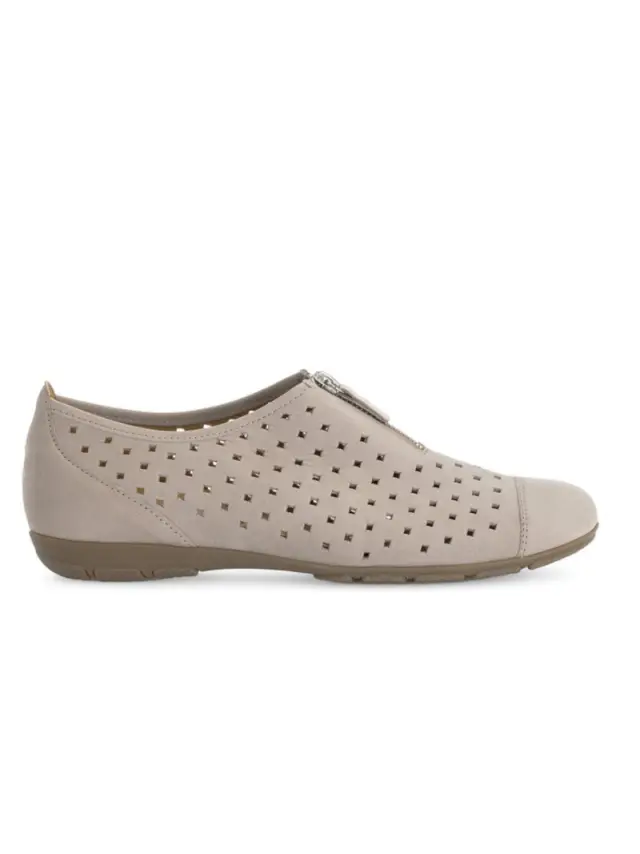Gabor Μοκασίνια-Loafers Γυναικείο δέρμα Nubuck Μπεζ GAB/44166 12-LEINEN 3