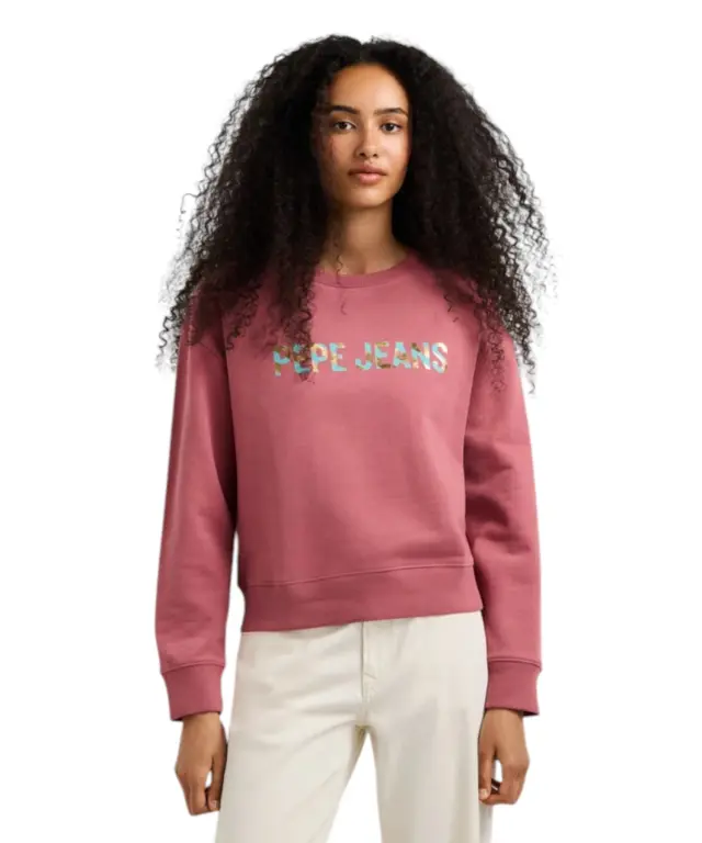 Pepe Jeans - Γυναικεία Μπλούζα Φούτερ Celeste PL5800099-371 Ροζ 3