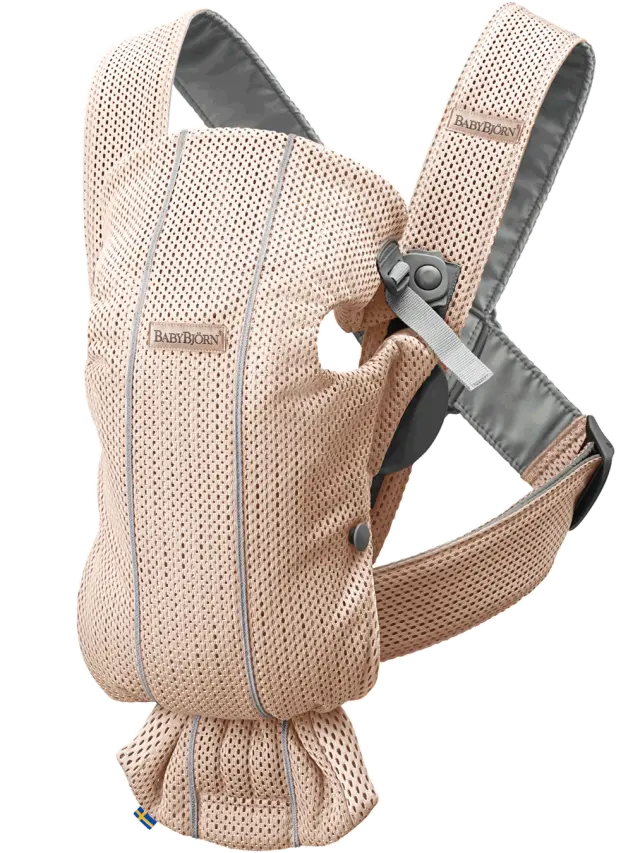 BabyBjörn Μάρσιπος Mini 3D Mesh, Pearly Pink - 1408-021001