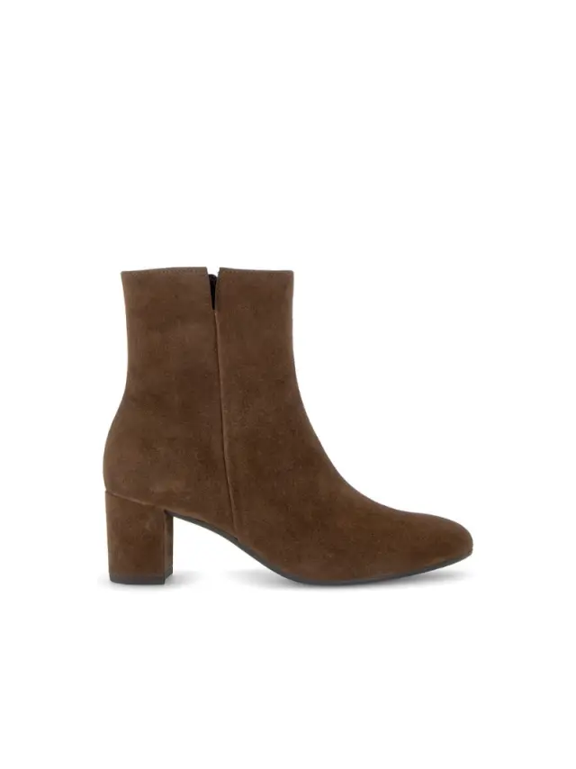 Gabor Μποτάκια με Τακούνι Γυναικείο δέρμα Nubuck Καφέ GAB/803704 002-CACAO - 39 3