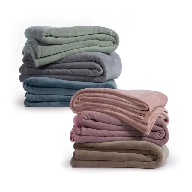 NEF-NEF ΚΟΥΒΕΡΤΑ FLEECE ΥΠΕΡΔΙΠΛΗ COSY, 100% ΠΟΛΥΕΣΤΕΡΑΣ - PINK (031660) 2
