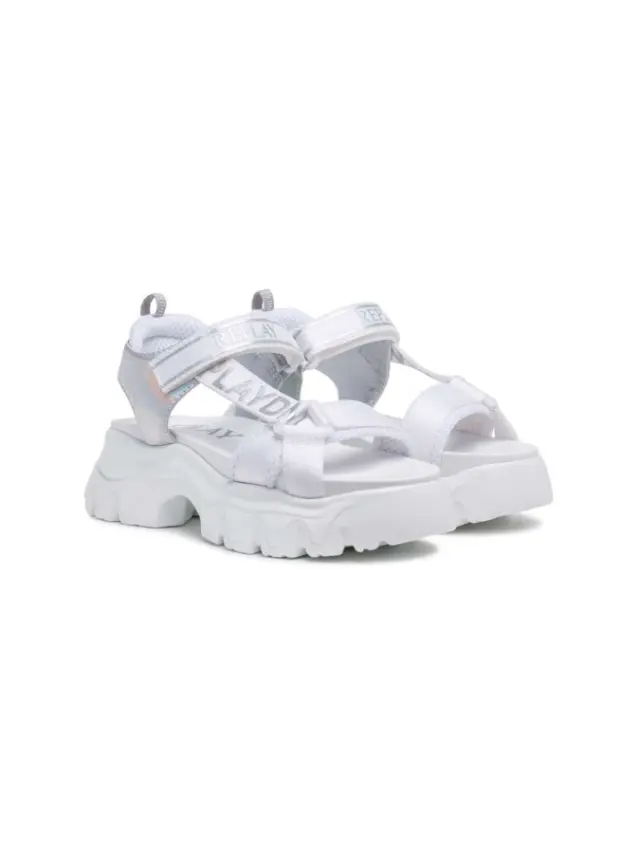 Replay Δερμάτινα Γυναικεία Σανδάλια Ασημί GBP14.000.C0001T-0081 2