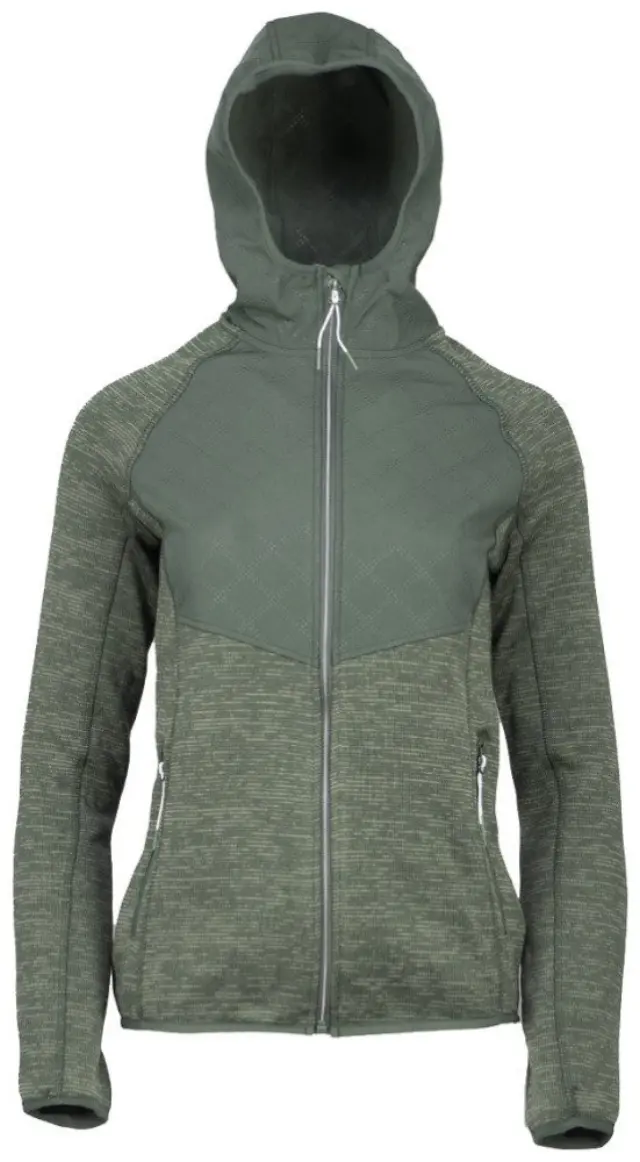 Embossed Olive Γυναικεία Ζακέτα Fleece GTS - 302022L-51 - 36