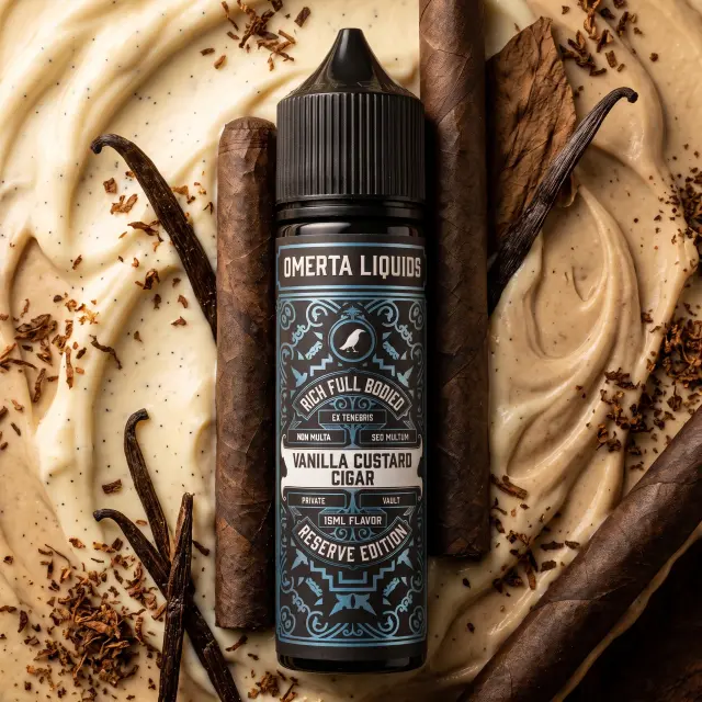 Reserve Vanilla Custard Cigar 15ml (60ml) - Omerta Flavorshots 2