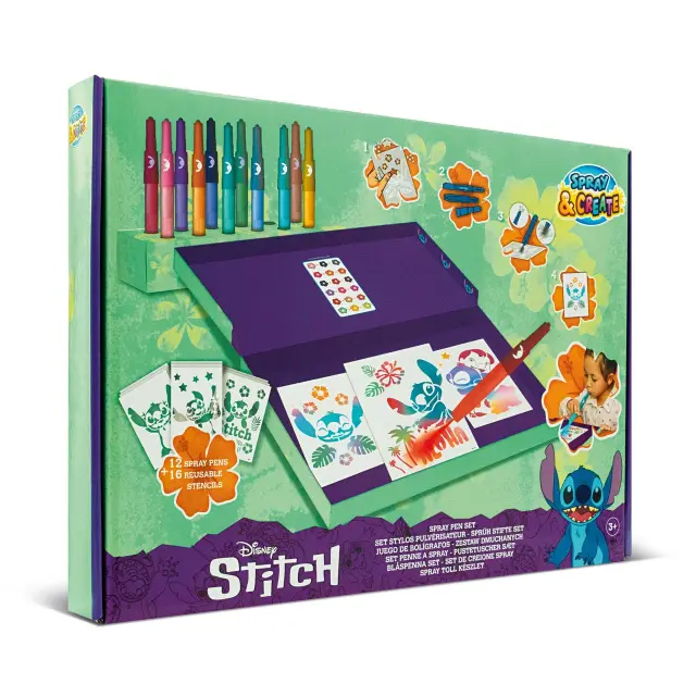 Stitch - Desktop Spray Pen Set (ST23368V) - Toys