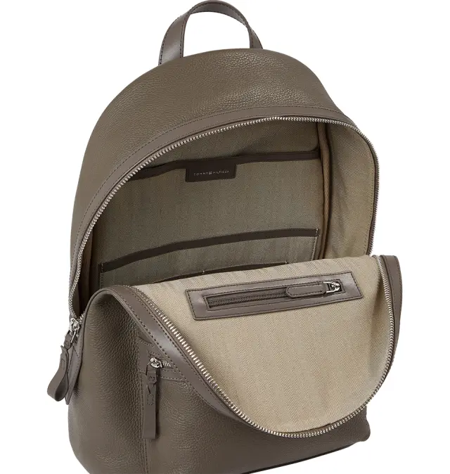 Δερμάτινο σακίδιο TOMMY HILFIGER TH Premium Leather 11820 Λαδί 3