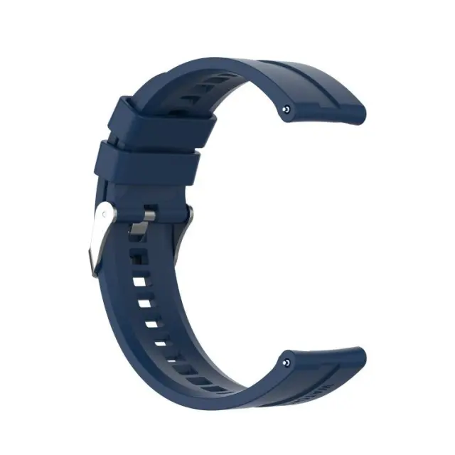 Silver Buckle Λουράκι για Smartwatch 20mm- Blue OEM 2