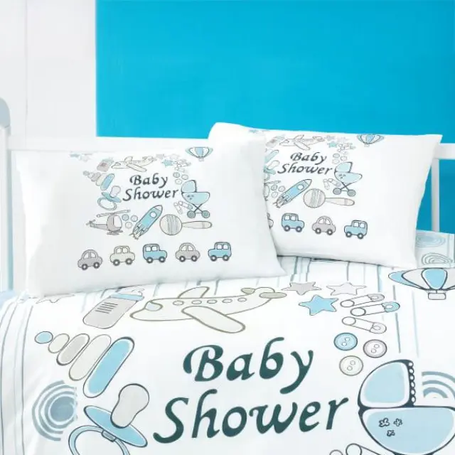 Beauty Home Ζεύγος μαξιλαροθήκες βρεφικές Art 5607 35x45 Γαλάζιο