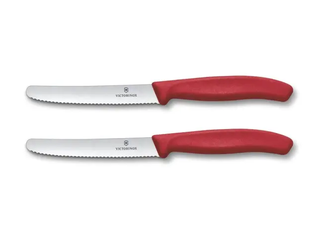 Μαχαίρια Γενικής Χρήσης Victorinox Swiss Classic με μήκος λεπίδας 11cm - Red - 2 τεμάχια6.7831.2C1 3