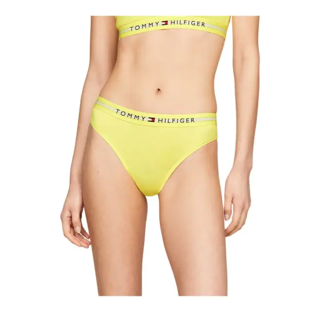 Tommy Hilfiger Γυναικείο String Logo Waistband Thong, Χρώμα Yellow Tulip