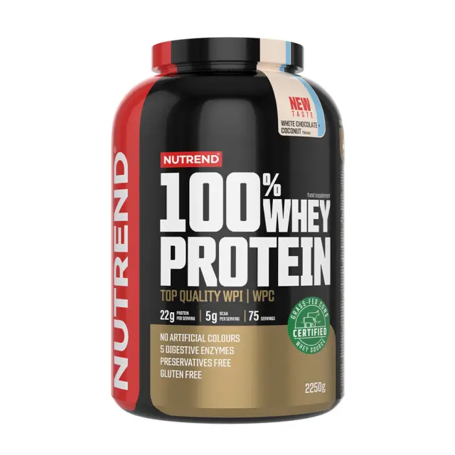 Nutrend 100% Whey Protein White Chocolate Coconut, 2250 g