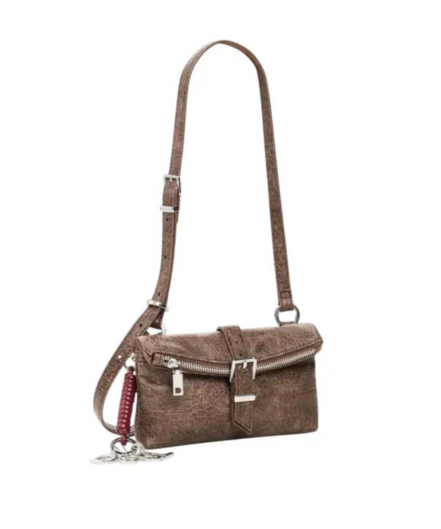 Desigual - Γυναικεία Τσάντα Ώμου Mone Clutch Micro 26WAYP37-6044 Καφέ 2