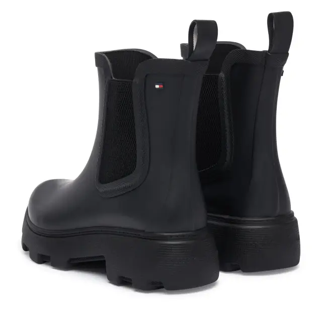 Γυναικεία Μποτάκια Tommy Hilfiger Rainboots FW0FW09387-BDS Μαύρα Μαύρο - 36 3