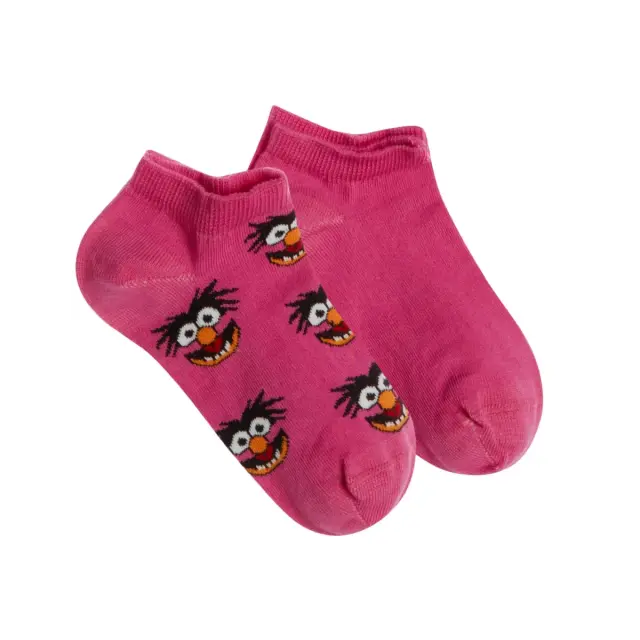 FMS Παιδικές Κάλτσες Sneaker Muppet Beaker - 2 Ζεύγη, Χρώμα Φούξια