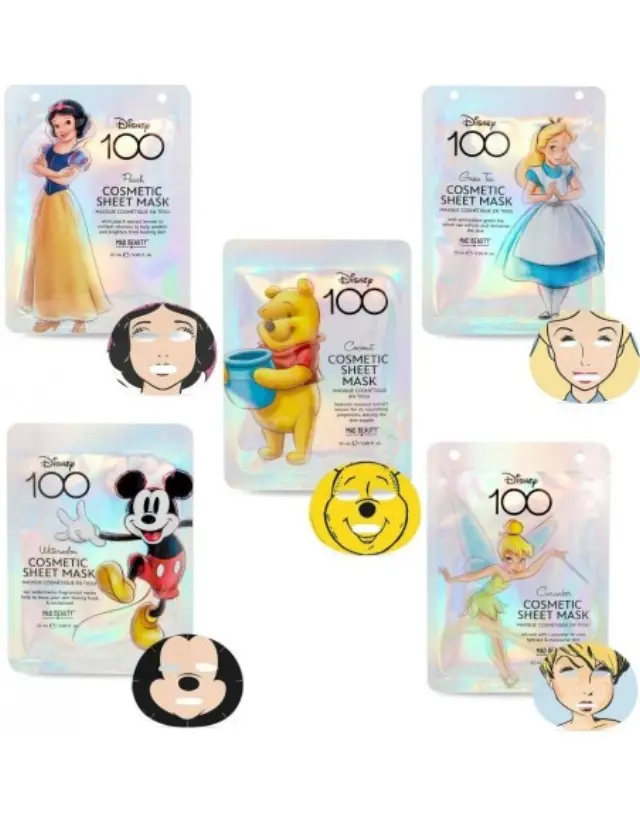 MAD BEAUTY DISNEY 100 FACE MASK COLLECTION 5 X 25ml 3