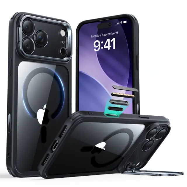Esr Classic Hybrid Kickstand Magsafe Iphone 17 Pro Max Clear/black