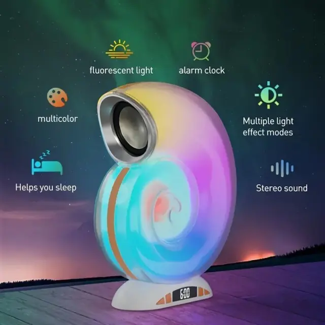 Ασύρματο ηχείο Bluetooth LED - Shell - L39 - 810828 3