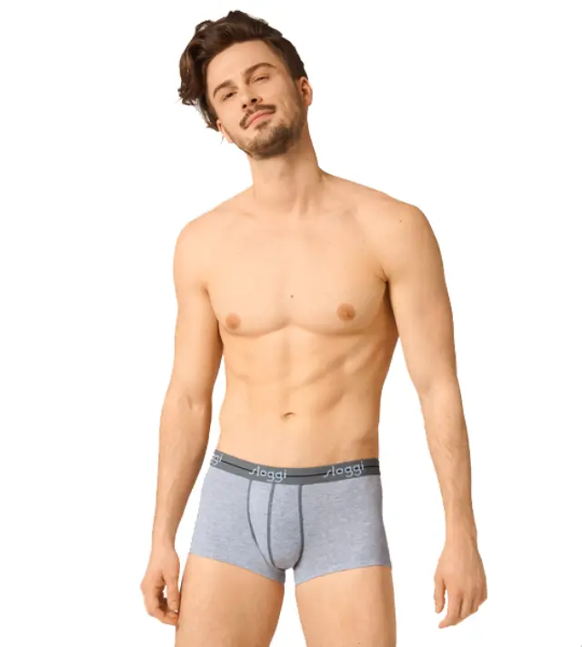 Sloggi Ανδρικό Boxer Start Hipster Box - Διπλό Πακέτο, Χρώμα Μαύρο-Γκρι - XL 2