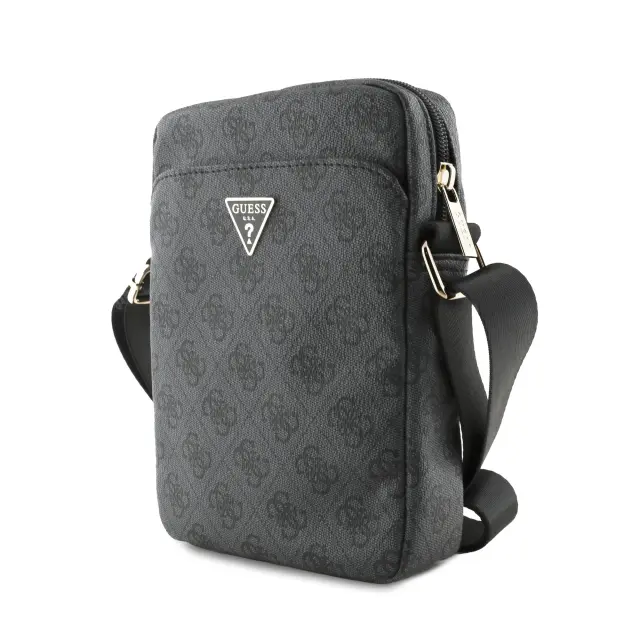 Guess PU 4G Triangle Logo Bag 8" Black 2