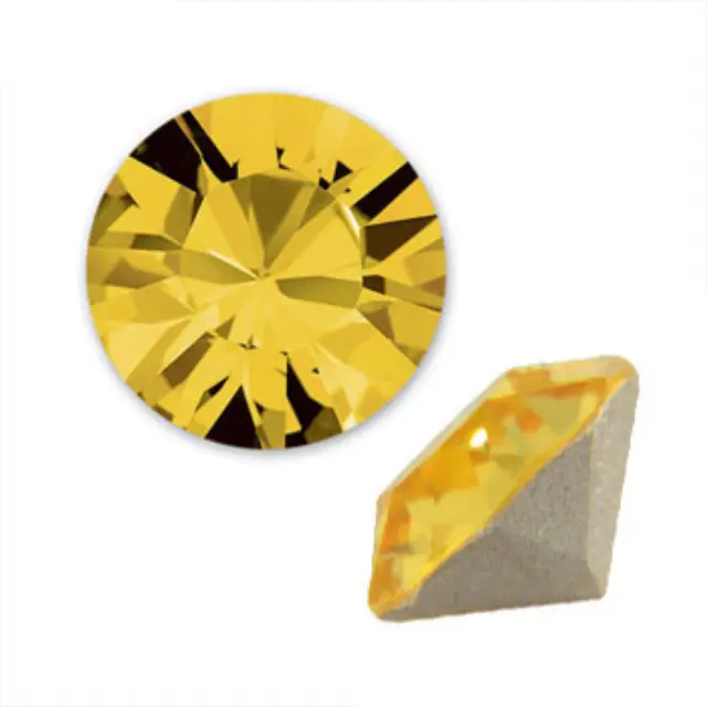Swarovski 1088 Xirius Chaton Light Topaz PP14 Ø2x1.25mm ~72τεμ