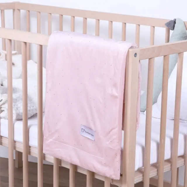 Bimbidreams Κουβέρτα Αγκαλιάς Microfiber Πουά Ροζ 80x110εκ. 3