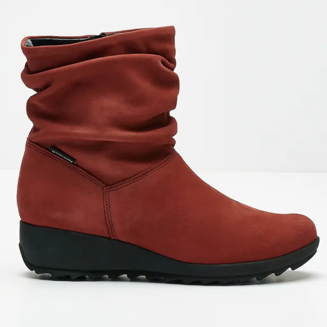 Mephisto Μποτάκια Γυναικείο δέρμα Nubuck Κόκκινο MEP/AGATHA WINE - 37