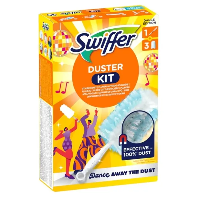 Swiffer Dusters Xειρολαβή +3 Αντ/κα για Ξεσκόνισμα Disco κουτί 2