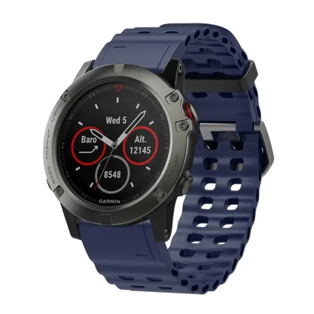Λουράκι Σιλικόνης Ocean για Garmin Fenix 3/5x/3hr/5x Plus/6x/6x Pro/7x/8/9 (51mm) Quick Release-Midnight Blue OEM