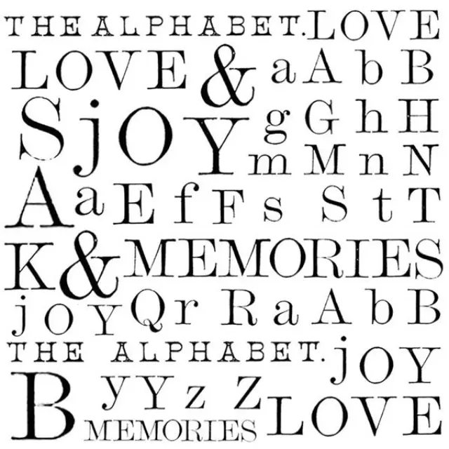 Σφραγίδα Stamperia Εύκαμπτη HD - 10x10cm - Γράμματα Love