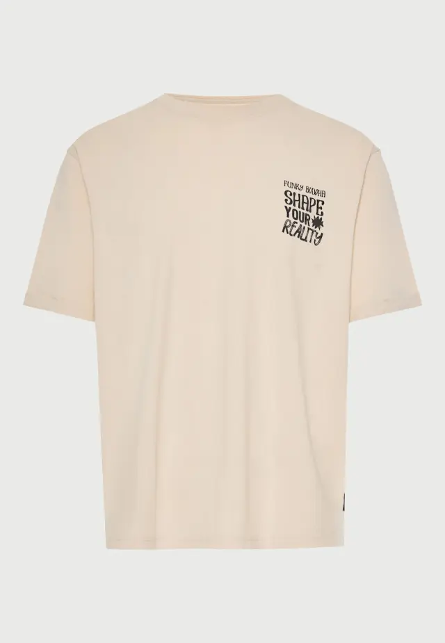 Funky Buddha T-shirt Cloud Cream FBM013-049-04 - 2XL