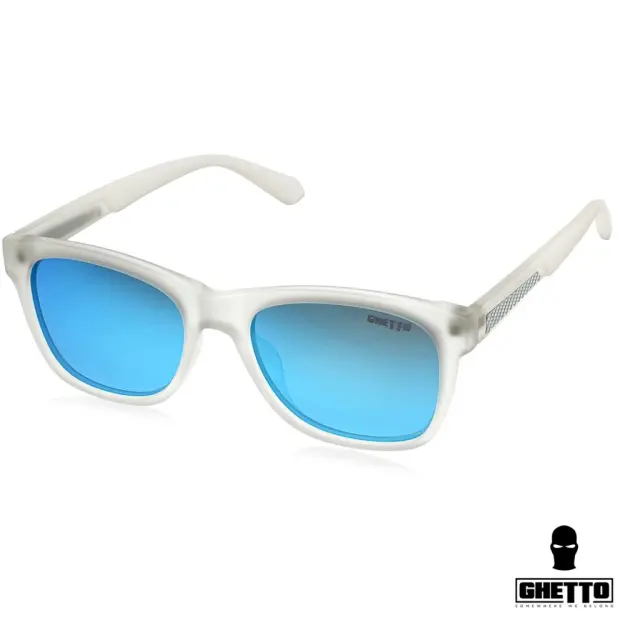 Ghetto Square Carbon Fiber Sunglasses Mattclear Frame Unisex