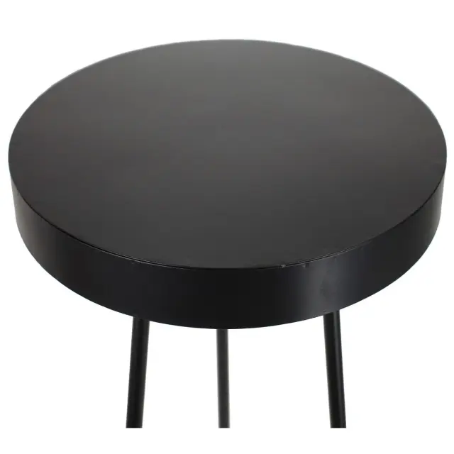 Τραπεζάκι Μαύρο Μέταλλο 42.5x42.5x98cm 2