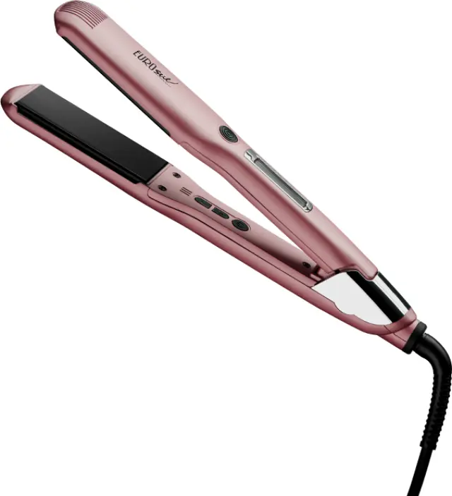 Eurostil Grilled Digital Ceramic And Tourmaline Rosa Επαγγελματική Πρέσα Μαλλιών 43W με Κεραμικές Πλάκες Τουρμαλίνης 3.8x9cm έως 230°C