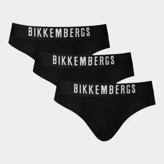 Bikkembergs - Ανδρικά Σλιπ 3Pack BKK1USP10TR-BLACK Μαύρο - 2XL