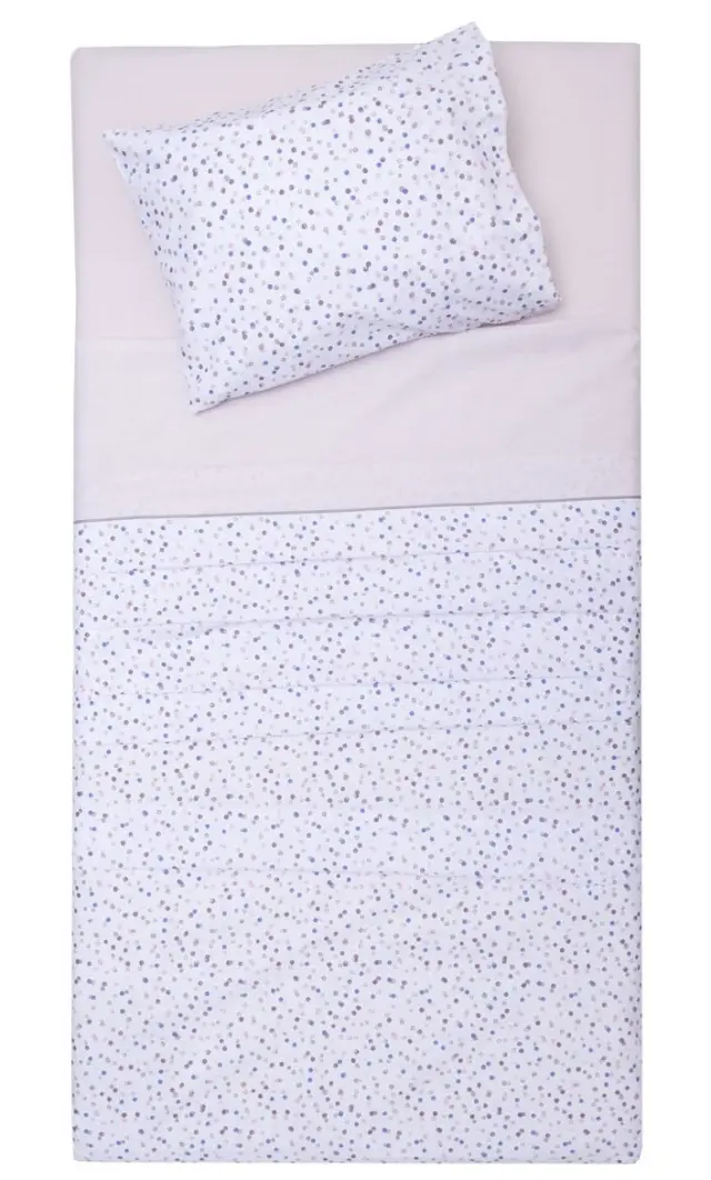 Σετ 2 Τεμ Σεντόνια Λίκνου 80Χ100 Cotton Viopros Νίνα Μπεζ