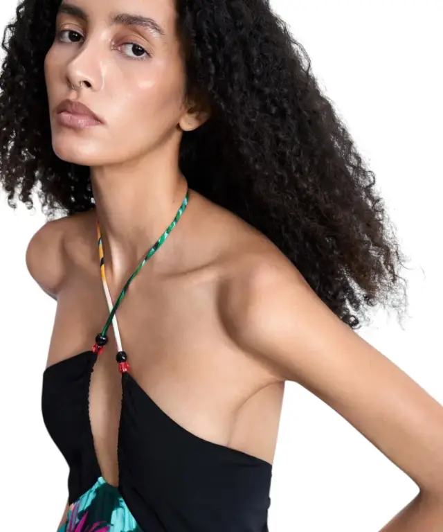 Desigual - Γυναικείο Φόρεμα Swim Daikiri Cord 26SWVW63-2000 Μαύρο - XS 3