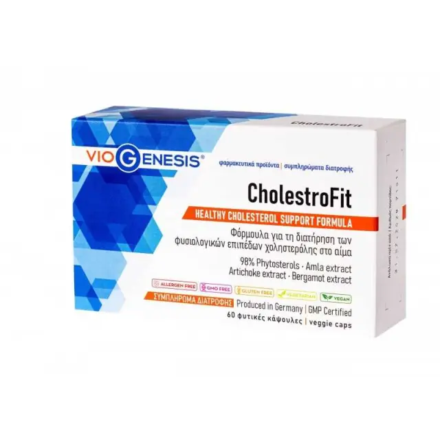 VIOGENESIS CholestroFit Cholesterol Support Formula, 60caps