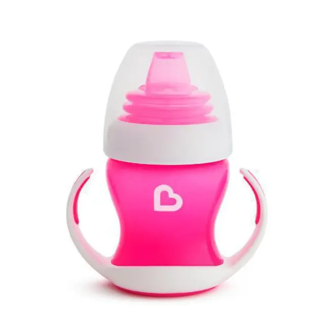 Munchkin Εκπαιδευτικό Ποτηράκι Gentle First Cup Ροζ 118ml (51786)